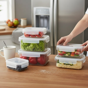 Crispify Airtight Food Storage Container Set - Keep Food Fresh 3x Longer