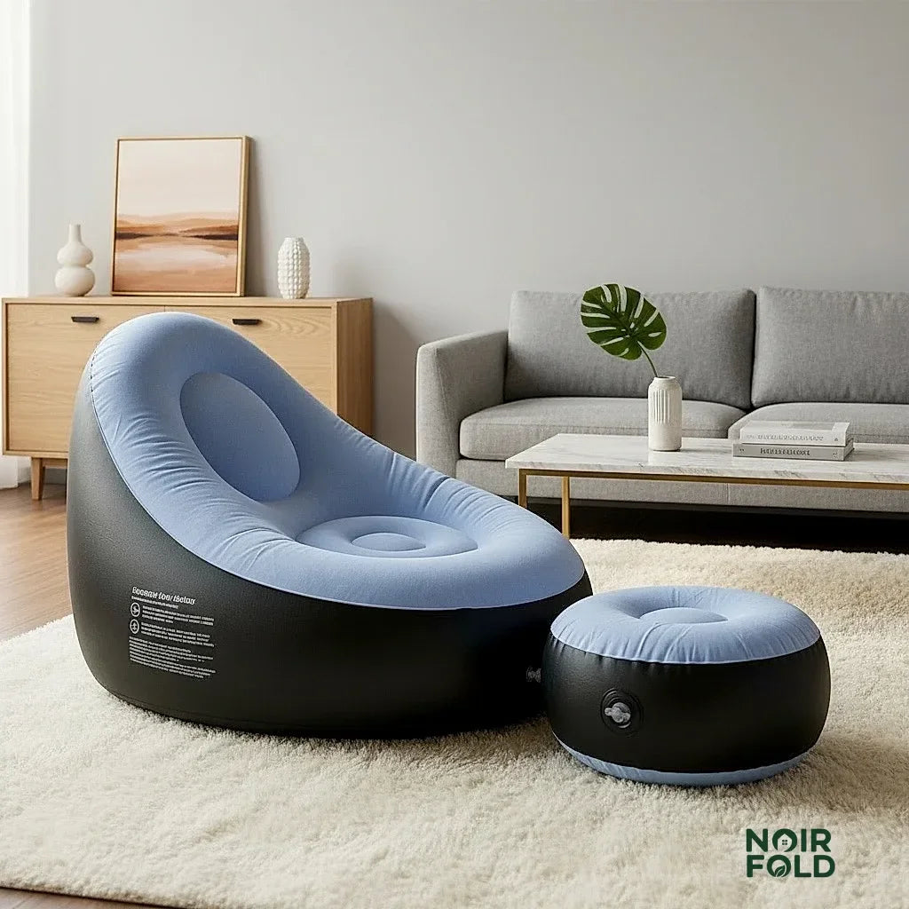 Noirfold Inflatable Sofa Chair with Footstool