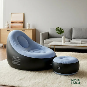 Noirfold Inflatable Sofa Chair with Footstool