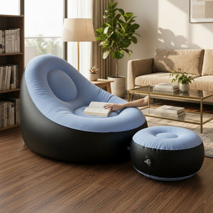 FloatHome™ Inflatable Sofa Chair with Footstool