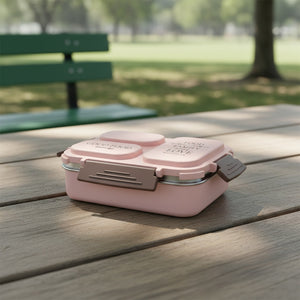 SustainPak 3-Compartment Stainless Steel Lunch Box - Keep Meals Hot Fresh