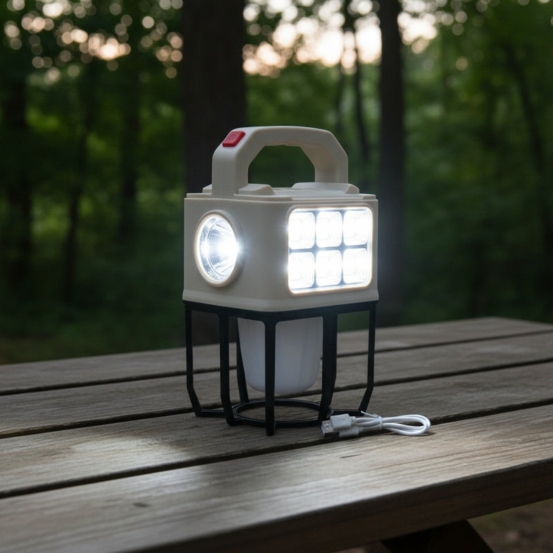 Kairos Solar Rechargeable Camping Lantern - 8-10 Hour Runtime