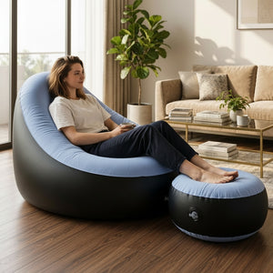 FloatHome™ Inflatable Sofa Chair with Footstool