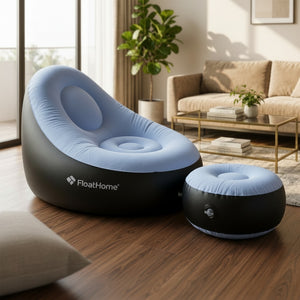 FloatHome™ Inflatable Sofa Chair with Footstool