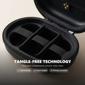 Noirfold Portable Earphone Carrying Case