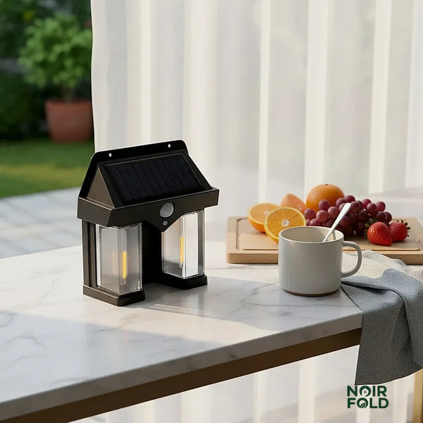 Noirfold Solar Wall Lamp - Outdoor Motion Sensor Security Light