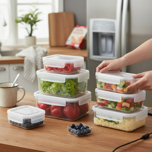 Crispify Airtight Food Storage Container Set - Keep Food Fresh 3x Longer