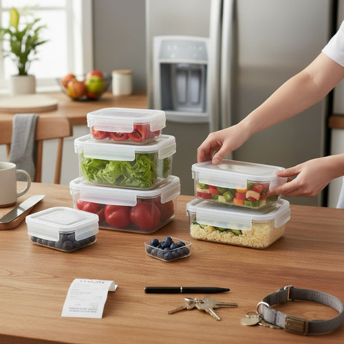 Crispify Airtight Food Storage Container Set - Keep Food Fresh 3x Longer