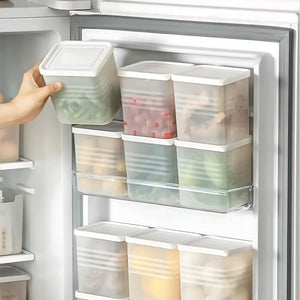 Noirfold 6-Piece Airtight Food Storage Container Set - Square Design