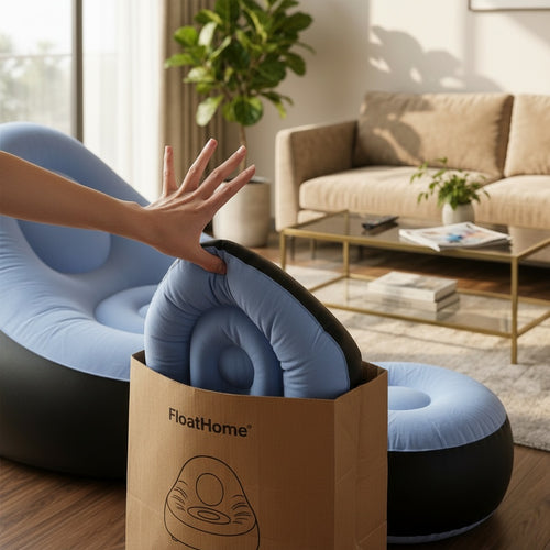 FloatHome™ Inflatable Sofa Chair with Footstool