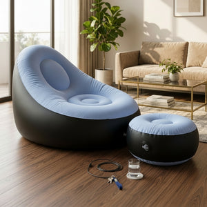 FloatHome™ Inflatable Sofa Chair with Footstool