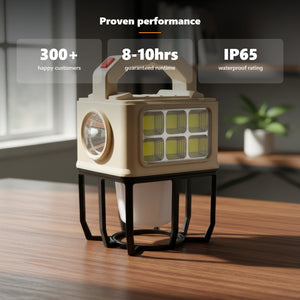 Kairos Solar Rechargeable Camping Lantern - 8-10 Hour Runtime