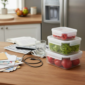 Crispify Airtight Food Storage Container Set - Keep Food Fresh 3x Longer