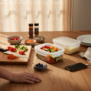 Crispify Airtight Food Storage Container Set - Keep Food Fresh 3x Longer