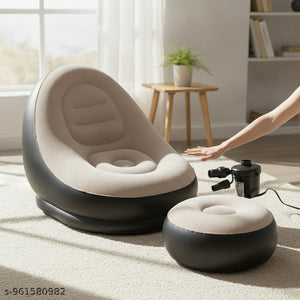 Noirfold Inflatable Sofa Chair with Footstool