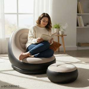 Noirfold Inflatable Sofa Chair with Footstool