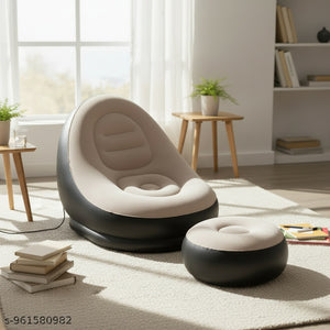 Noirfold Inflatable Sofa Chair with Footstool