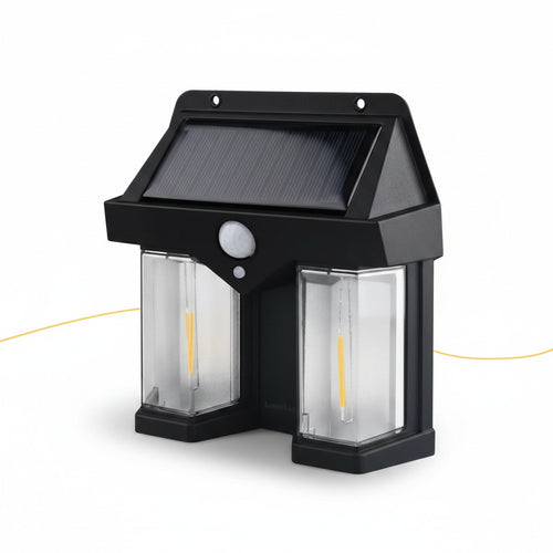 LumenLux Solar Wall Lamp - Outdoor Motion Sensor Security Light