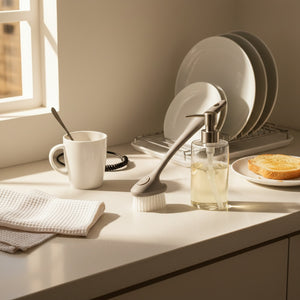 Cleansewell™ Soap Dispensing Dish Brush Set